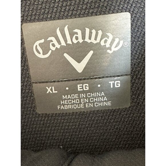 Calloway Golf Men's XL Jacket Full Zip Gray Black Zipped Pockets - Picture 3 of 11